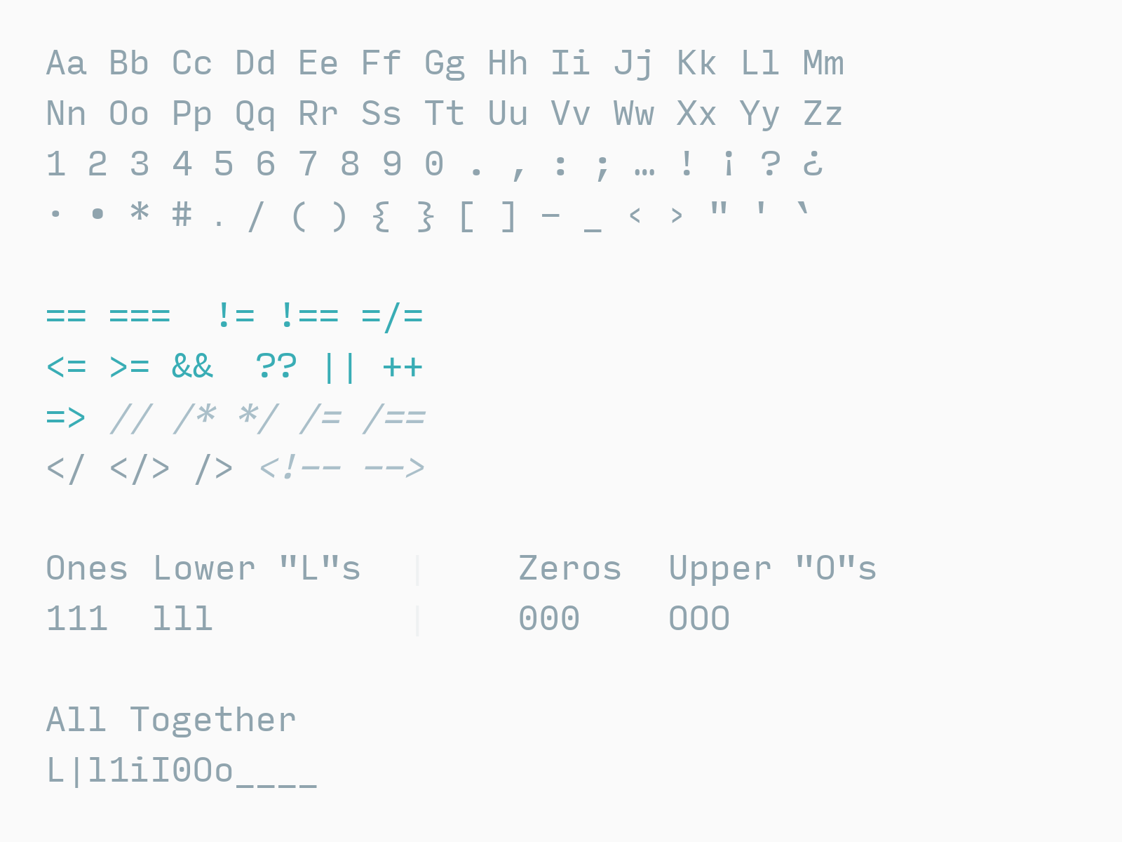 Coding Fonts — Input on CSS-Tricks